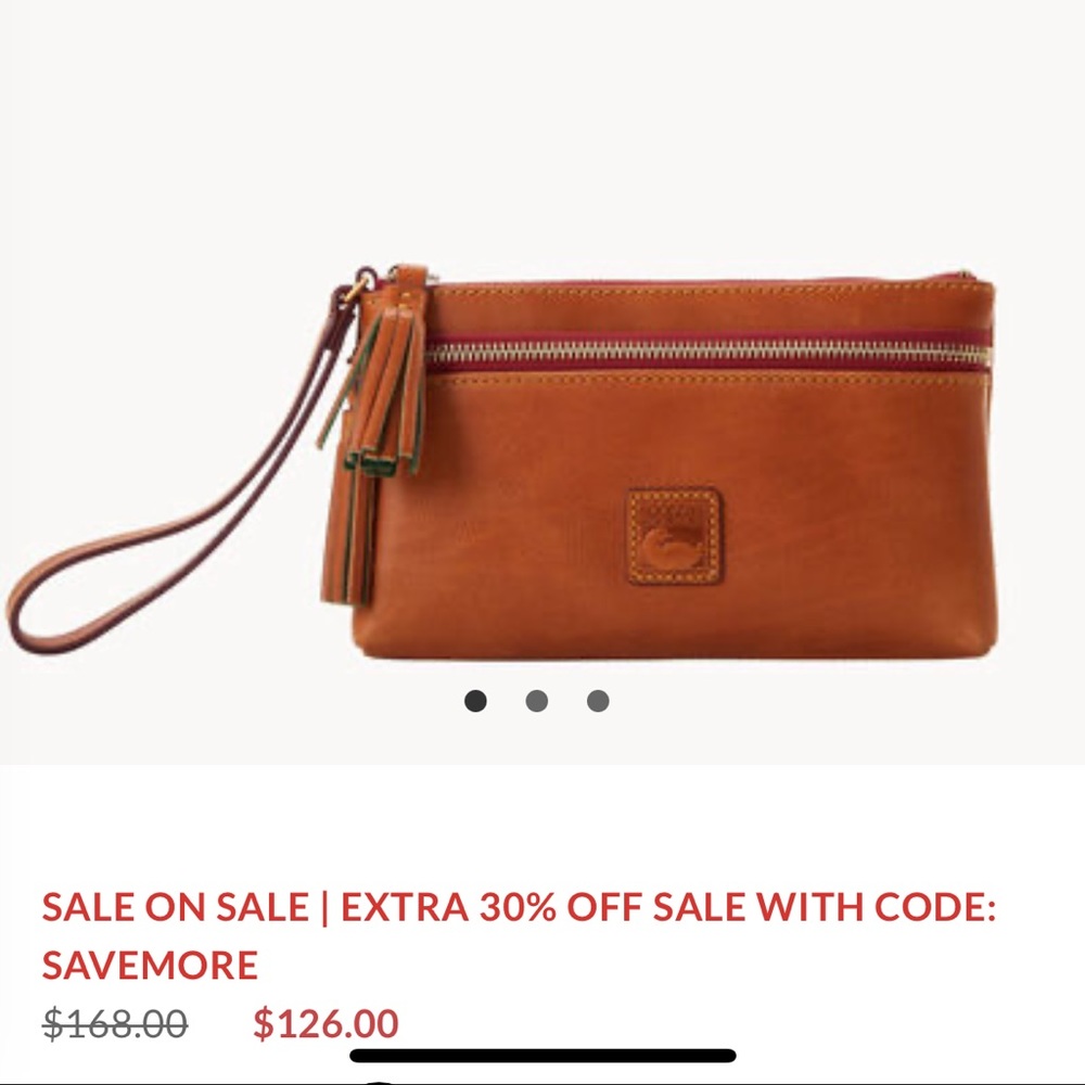 Dooney & Bourke Florentine Double Zip Wristlet